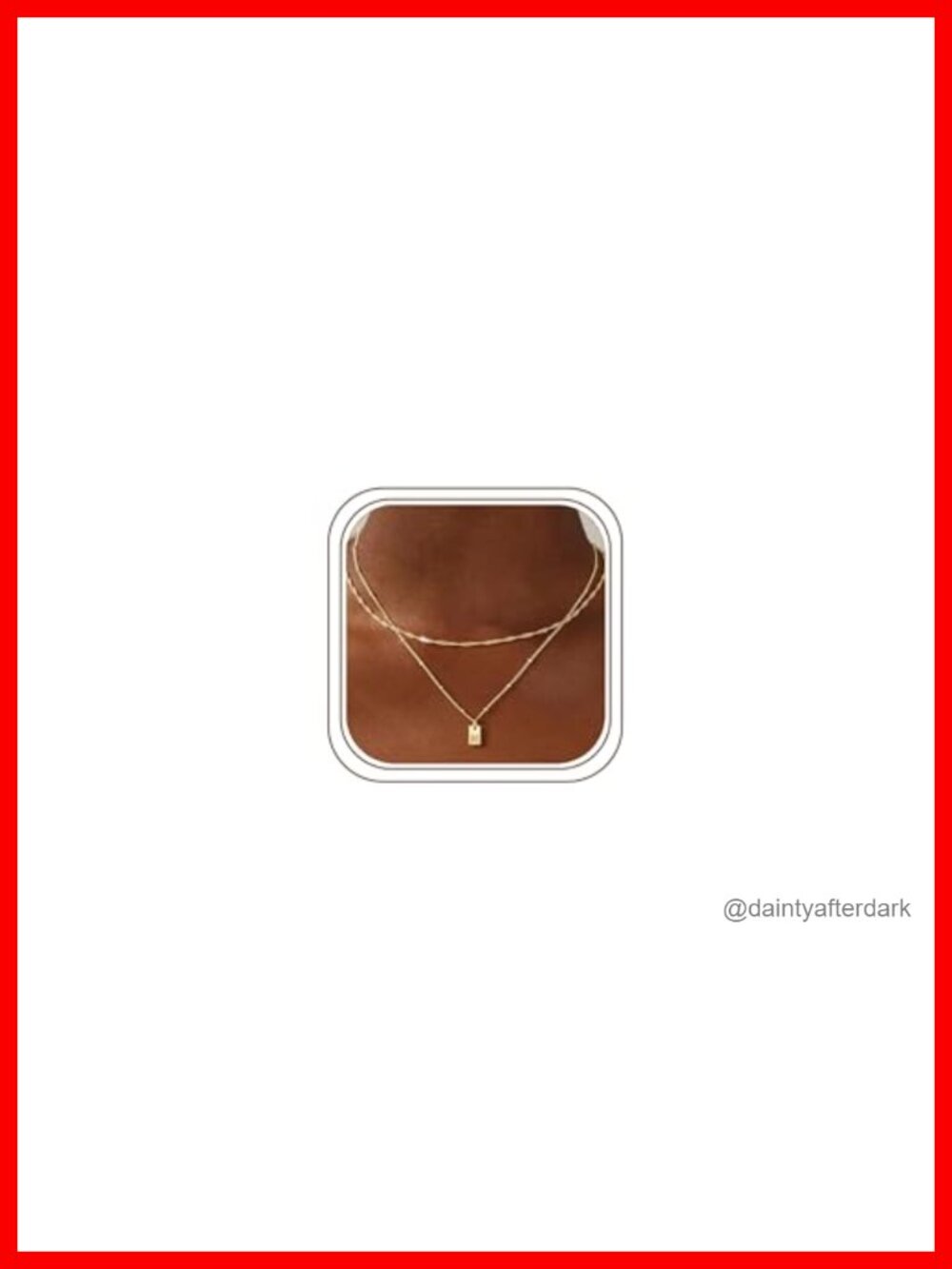 14K-Gold-Plated Layered Initial Necklace for Women